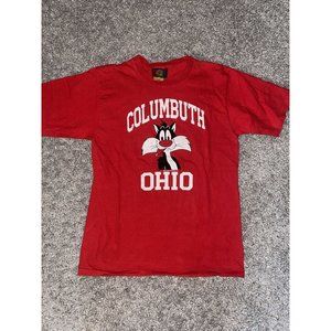 Columbus Ohio Sylvester The Cat Looney Tunes 90’s VTG Single Stitch